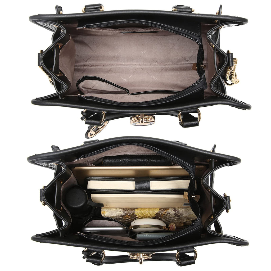 Dasein Women’s 2pcs Satchel & Shoulder Bag Set