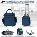 EMPSIGN 16 Wheeled Underseat Travel Bag -  by Handbags Specialist Headquarter | Available at Handbags Specialist Headquarter