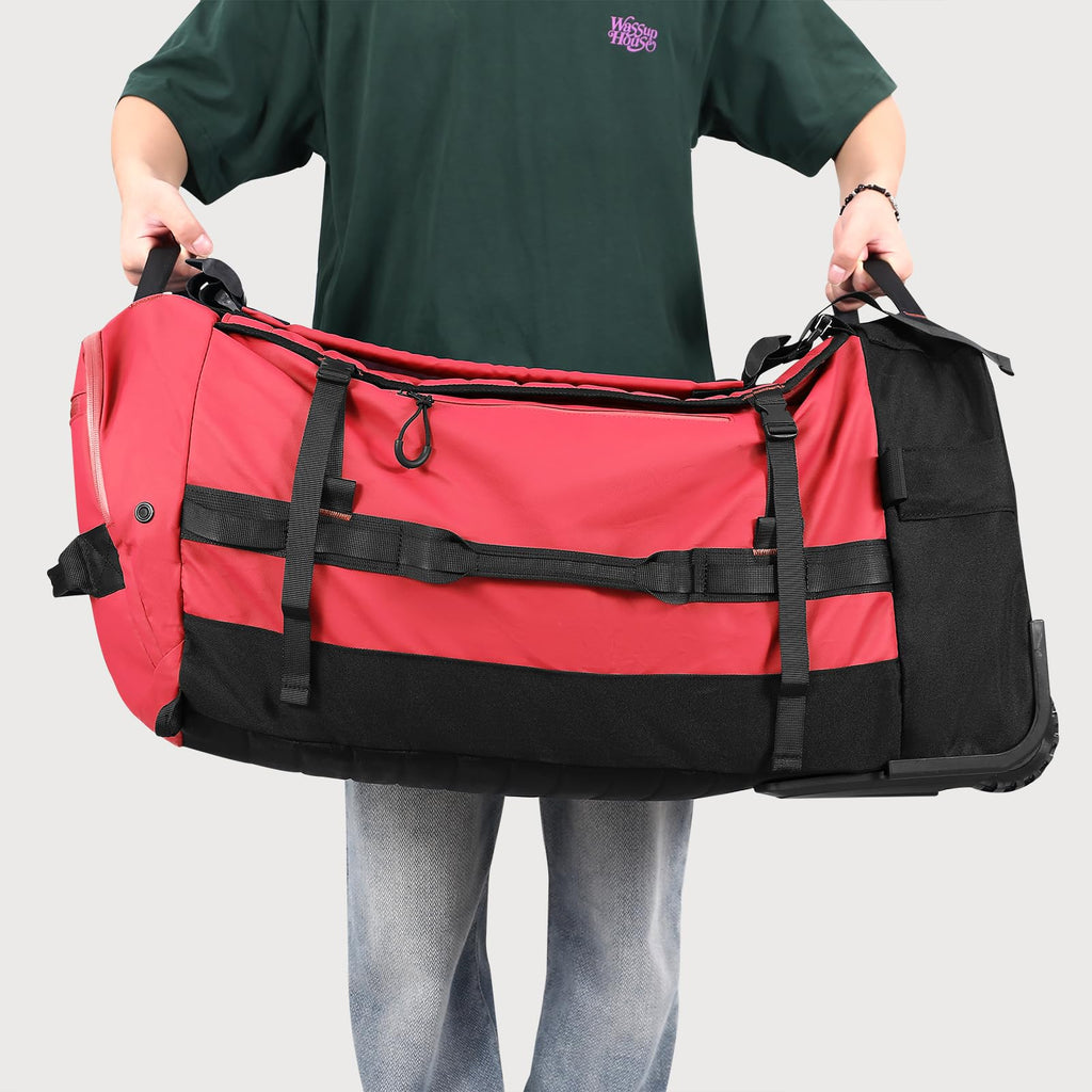 AquaRoll 29 Quilted Wheeled Duffle Backpack -  by Handbags Specialist Headquarter | Available at Handbags Specialist Headquarter