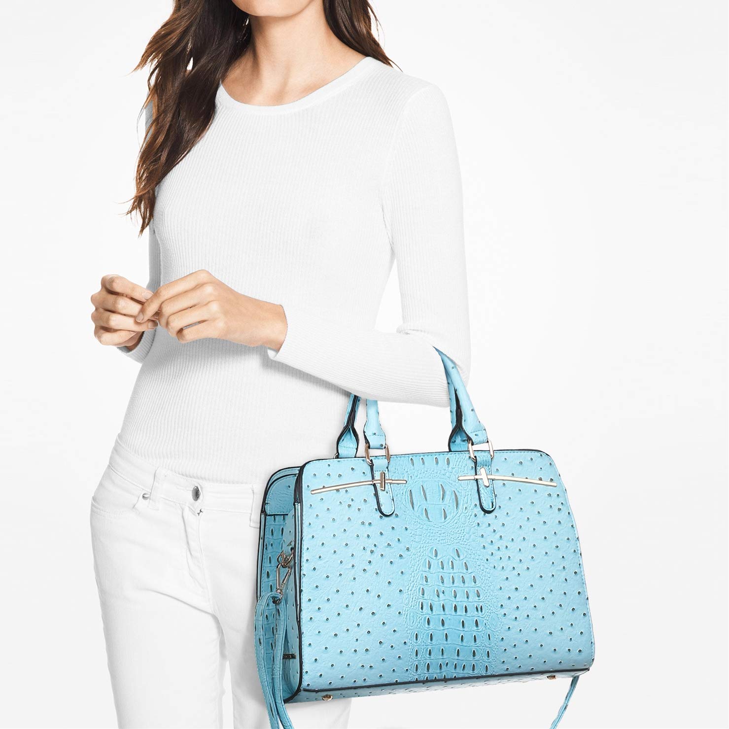 Women’s 2pc Tote & Wallet Handbag Set with 3 Compartments