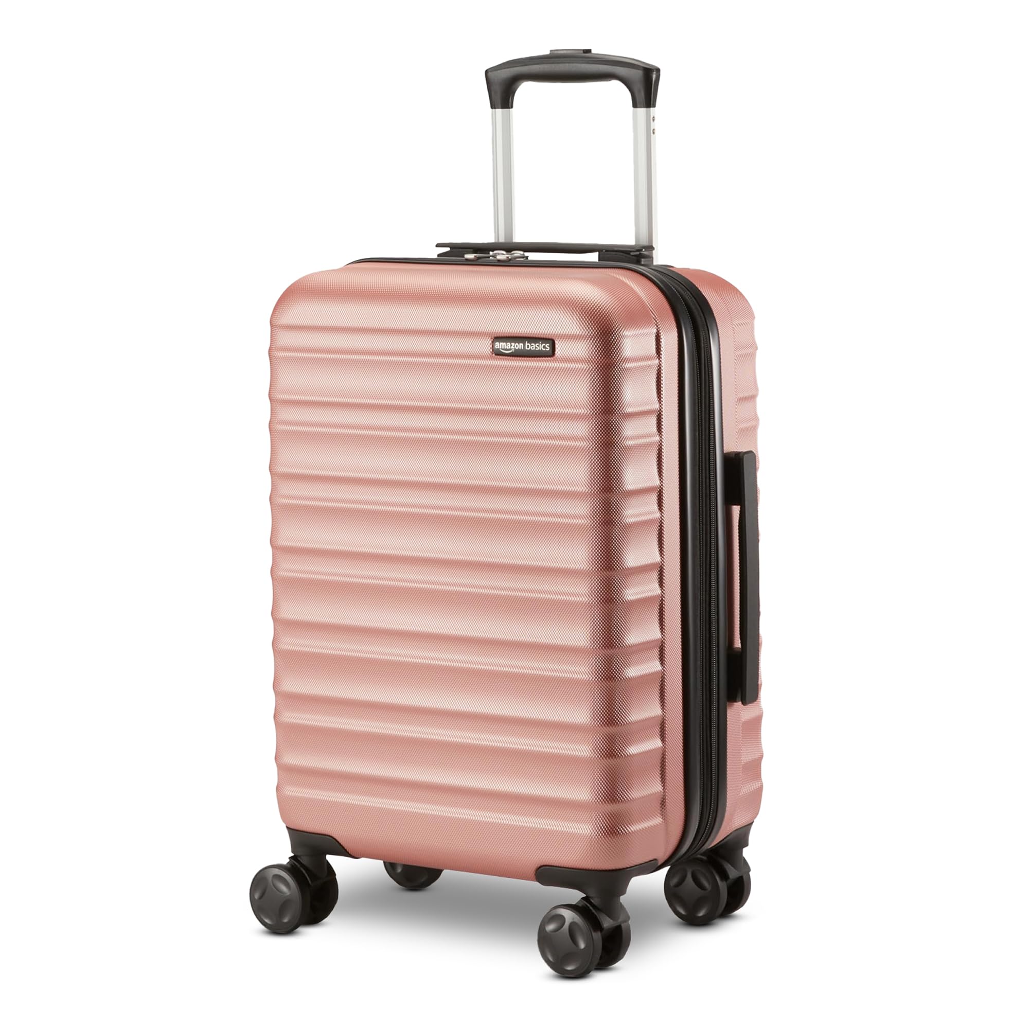 Rose Gold Hardside Carry-On - Luggage Travel Bags by Handbags Specialist Headquarter | Available at Handbags Specialist Headquarter