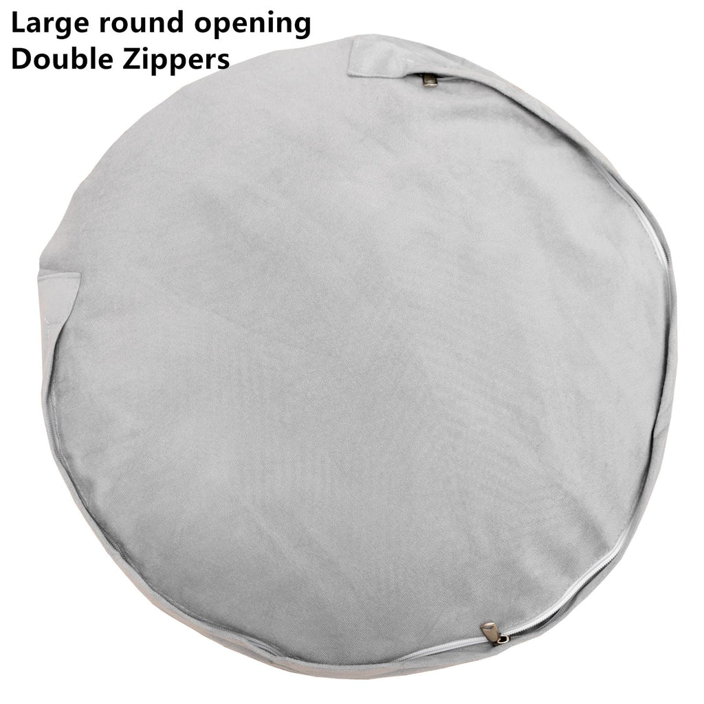 VersaPouf: Unstuffed Ottoman & Foot Rest Cover - Decor by Handbags Specialist Headquarter | Available at Handbags Specialist Headquarter