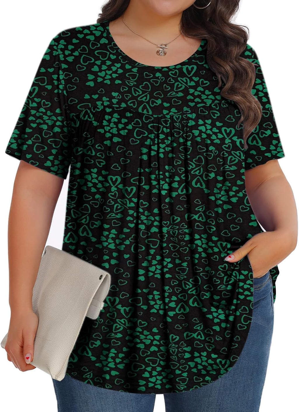 SoftTunic-Plus Crew SS - Tops by Handbags Specialist Headquarter | Available at Handbags Specialist Headquarter