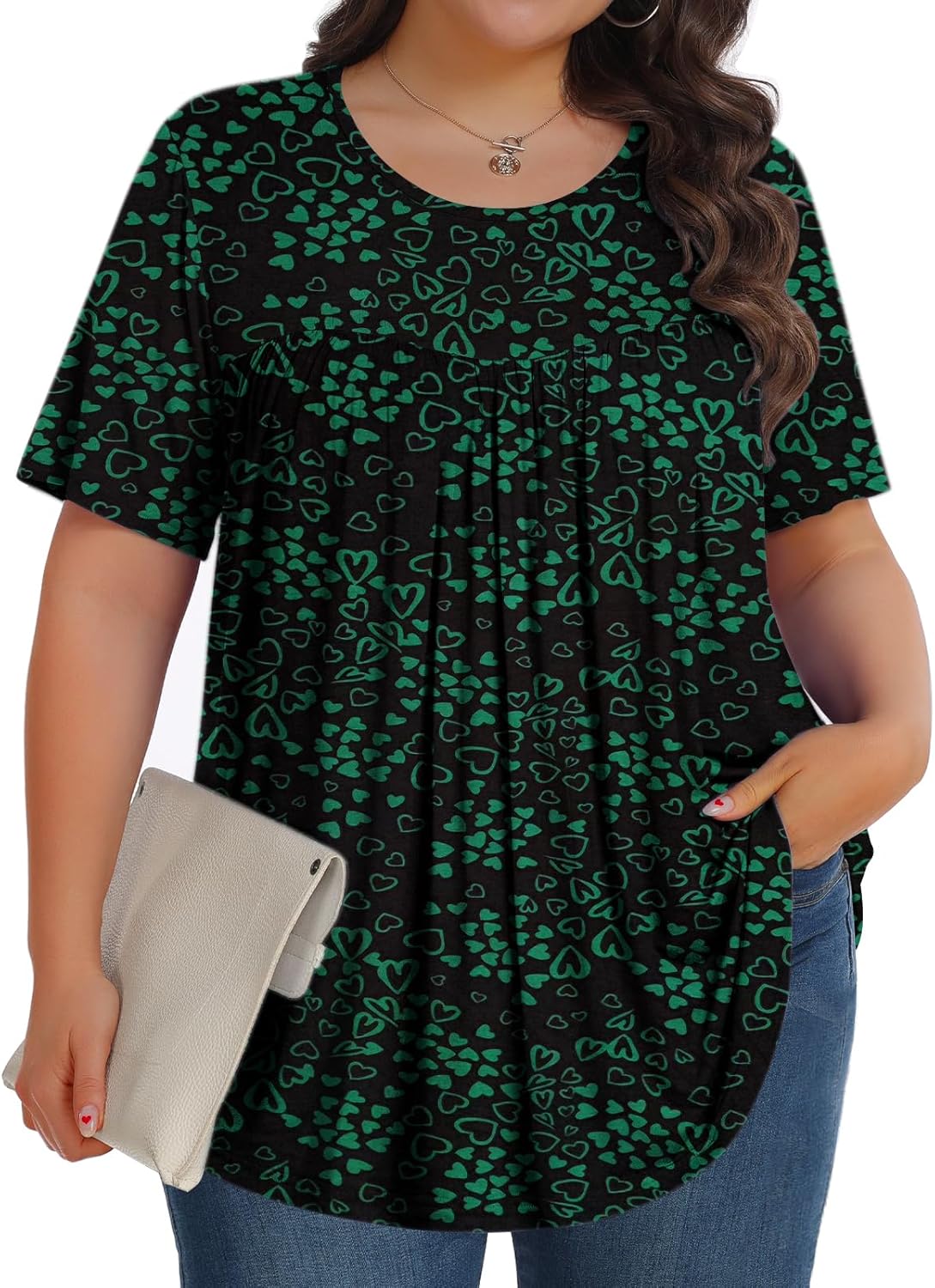 SoftTunic-Plus Crew SS - Tops by Handbags Specialist Headquarter | Available at Handbags Specialist Headquarter