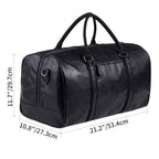 Seyfocnia Oversized Waterproof Leather Duffle Bag