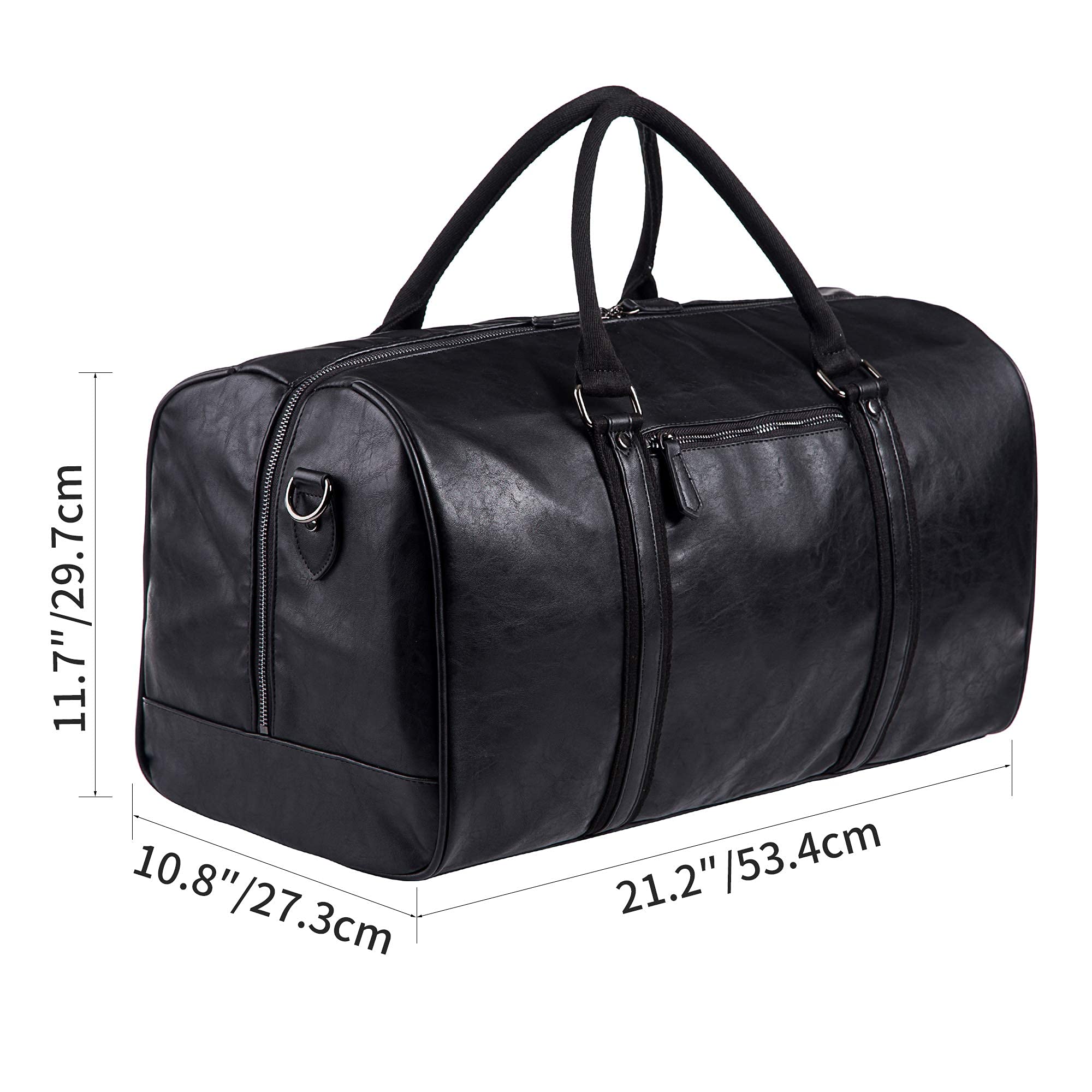 Seyfocnia Oversized Waterproof Leather Duffle Bag