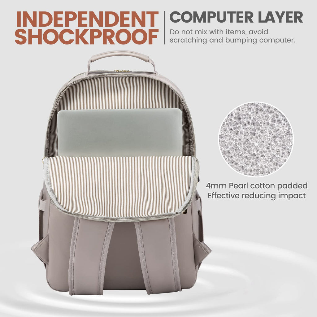 Chic Leather Laptop Backpack for Women - LoveVook - Backpack Bags by Handbags Specialist Headquarter | Available at Handbags Specialist Headquarter