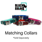 RhinoGrip Aqua: Double Handle Reflective Dog Leash -  by Handbags Specialist Headquarter | Available at Handbags Specialist Headquarter