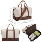 Weekender Overnight Travel Bag with Shoe Pouch