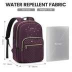 Chic Leather Laptop Backpack for Women - LoveVook - Backpack Bags by Handbags Specialist Headquarter | Available at Handbags Specialist Headquarter