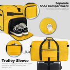 Foldable 65L Duffle Bag with Shoe Compartment