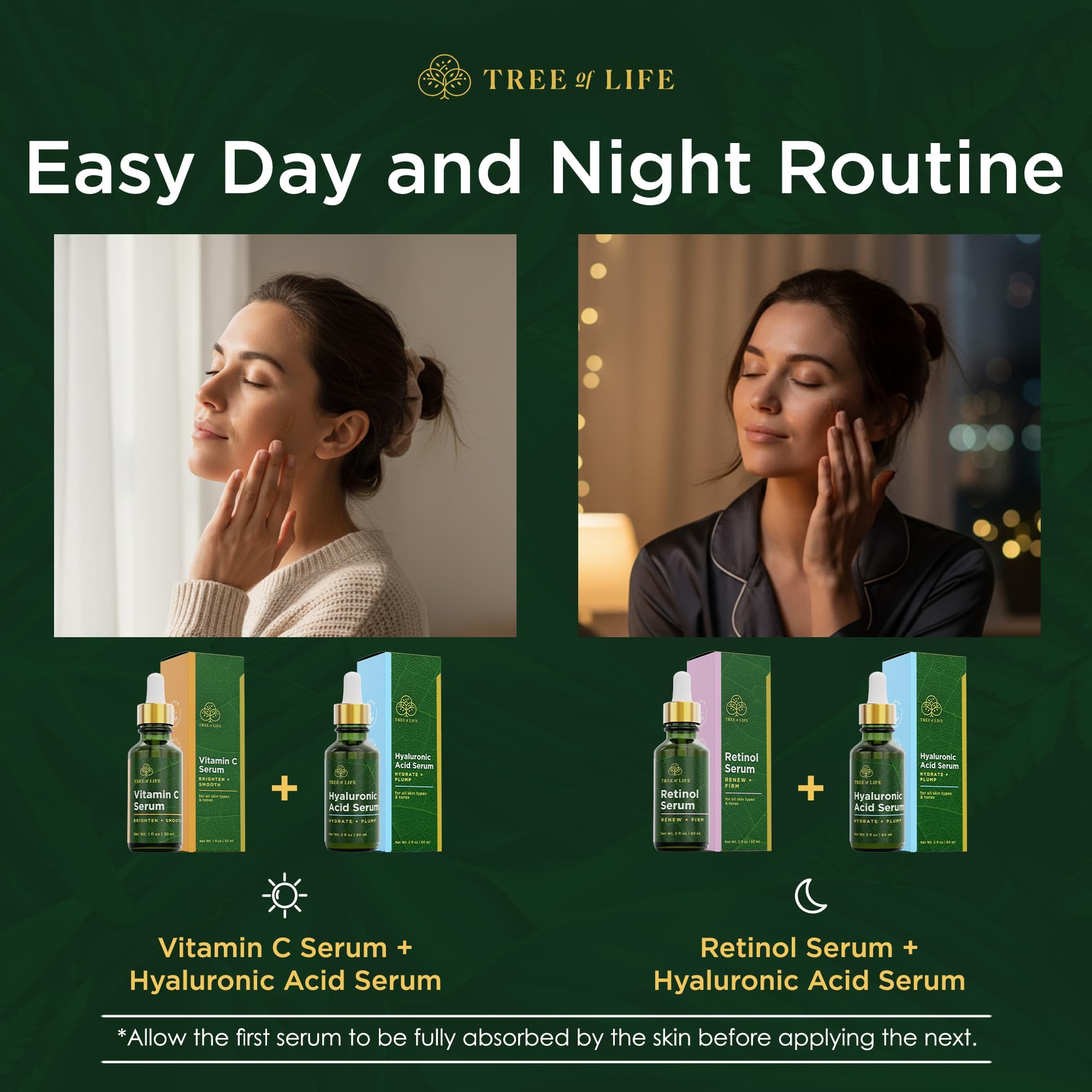 Luminous Glow Trio: Vitamin C, Retinol, Hyaluronic - Beauty & Personal Care by Handbags Specialist Headquarter | Available at Handbags Specialist Headquarter