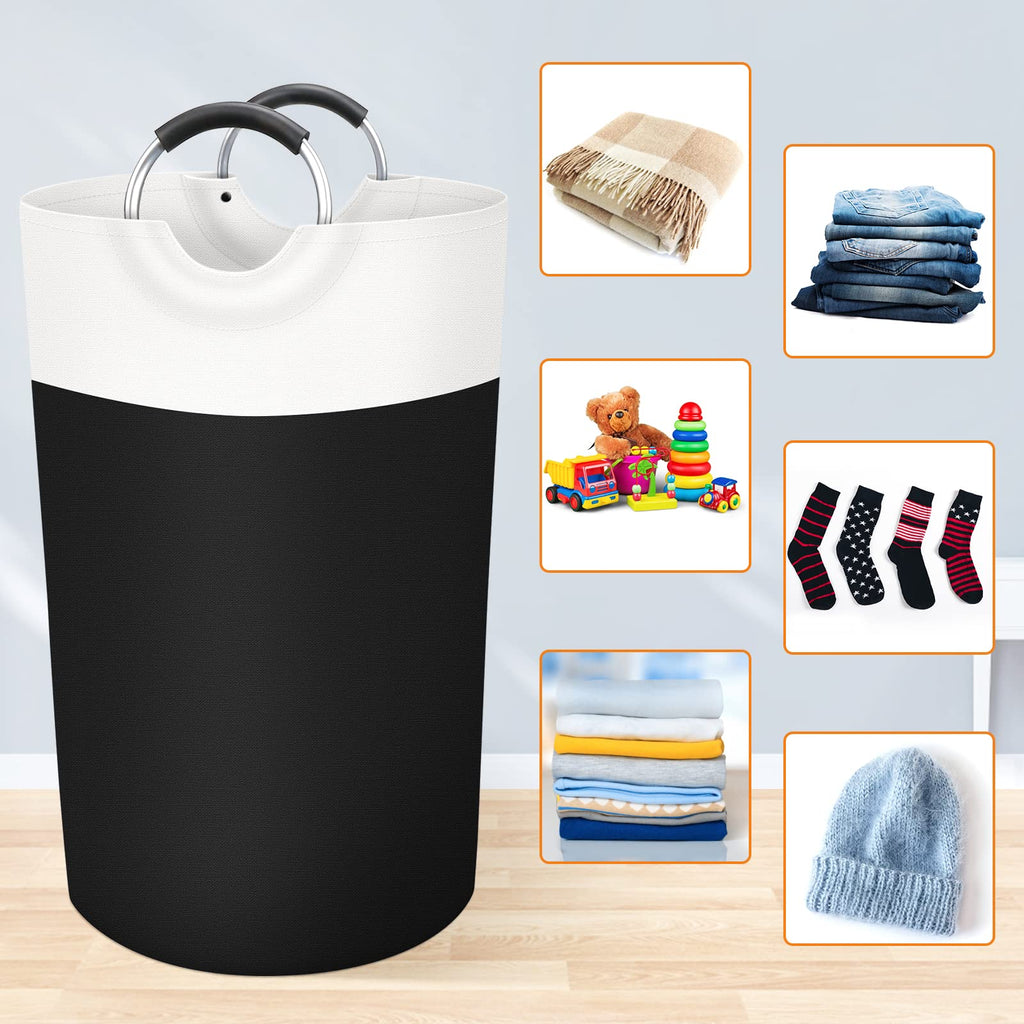 BlissTotes 90L Collapsible Laundry Hamper - Black - Laundry Baskets by Handbags Specialist Headquarter | Available at Handbags Specialist Headquarter