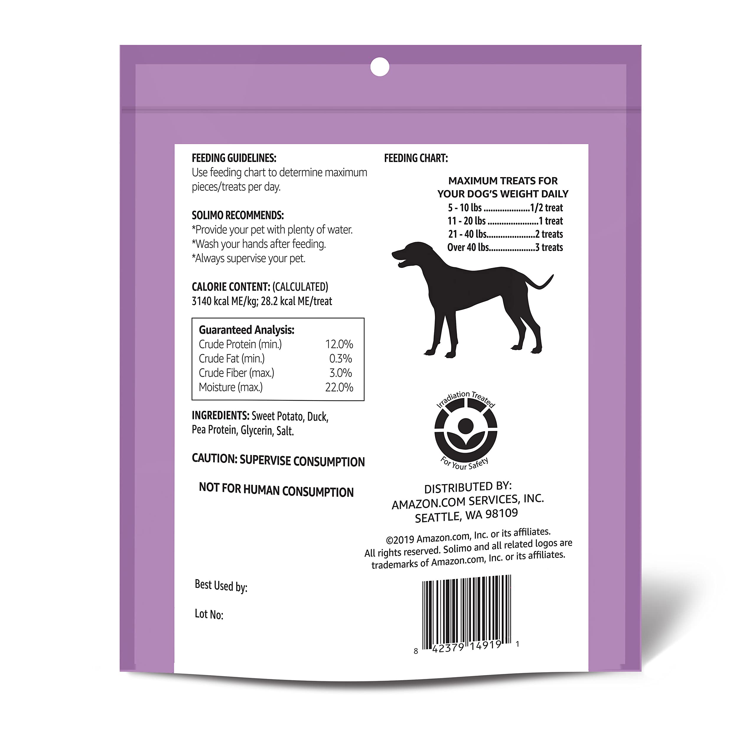 Solimo Sweet Jerky Dog Treats - 2 lbs - Pet Supplies by Handbags Specialist Headquarter | Available at Handbags Specialist Headquarter