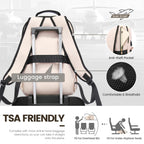 Chic Leather Laptop Backpack for Women - LoveVook - Backpack Bags by Handbags Specialist Headquarter | Available at Handbags Specialist Headquarter