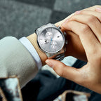 Golden Hour Elite Chrono Steel Men’s Quartz Watch