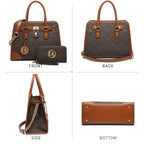 Dasein Women’s 2pcs Satchel & Shoulder Bag Set