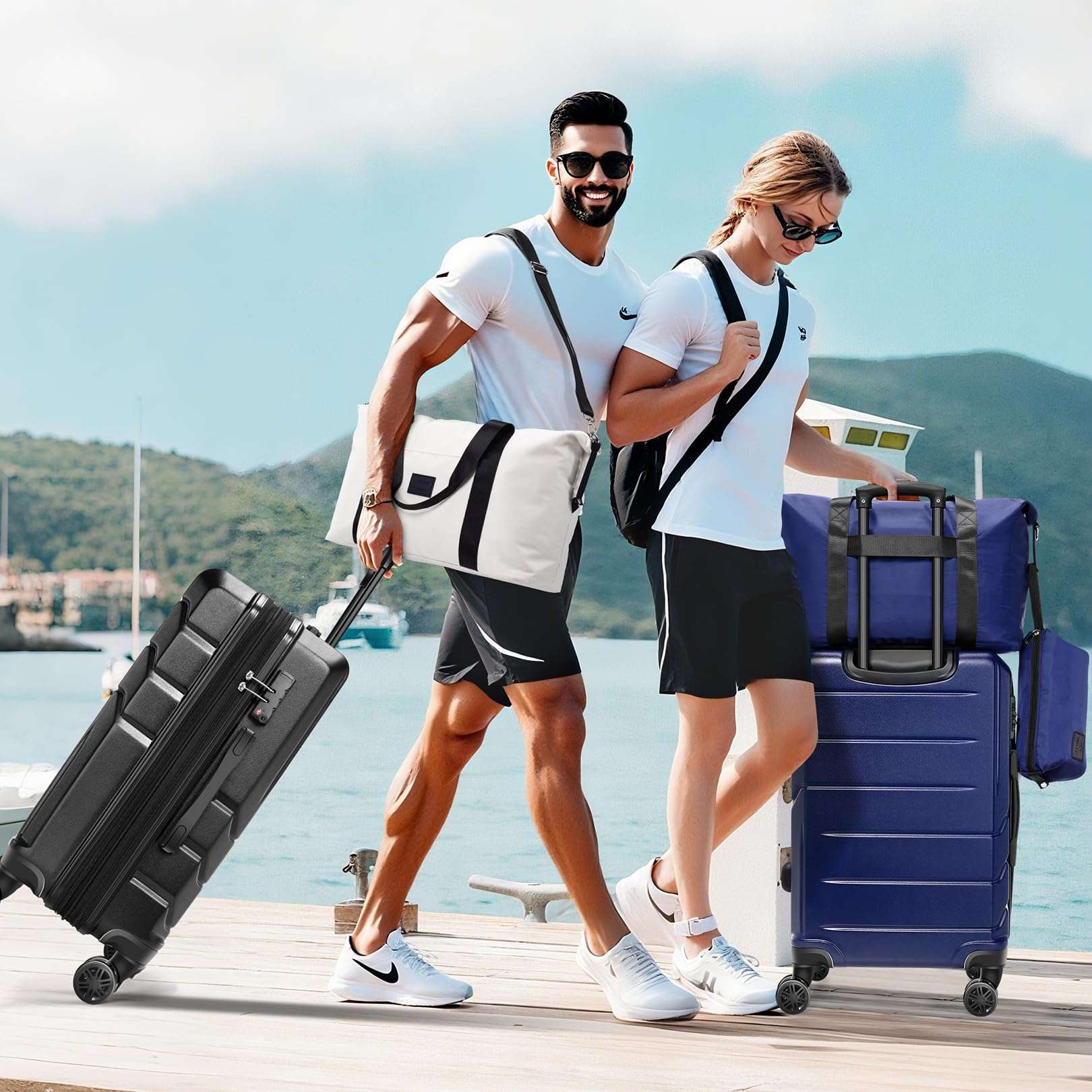 Hoteel 3-Piece Luggage Set - Luggage Travel Bags by Handbags Specialist Headquarter | Available at Handbags Specialist Headquarter