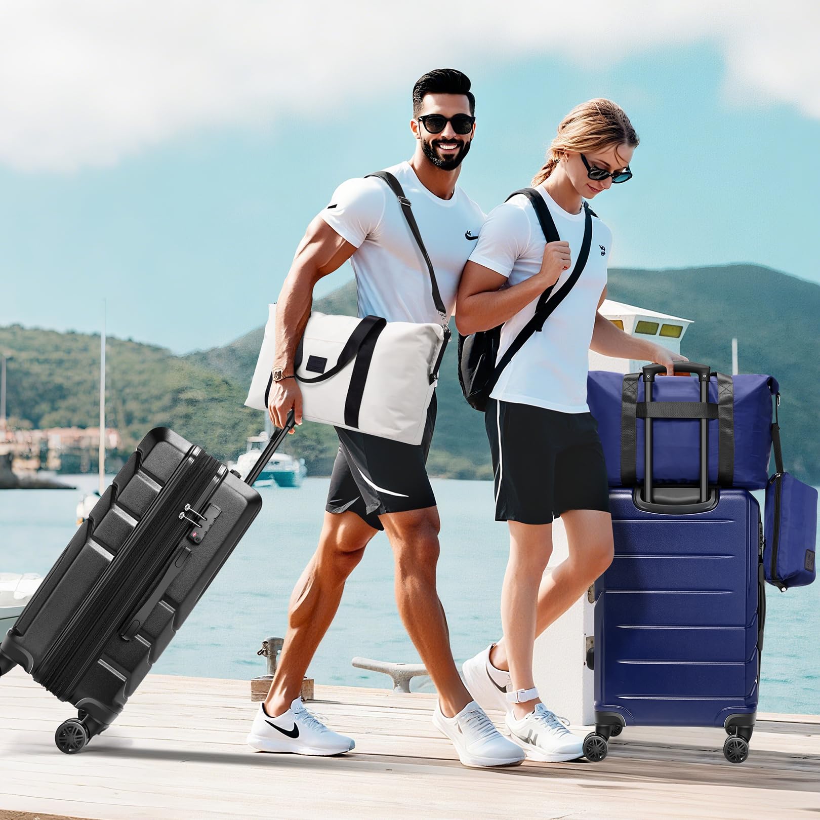 Hoteel 3-Piece Luggage Set - Luggage Travel Bags by Handbags Specialist Headquarter | Available at Handbags Specialist Headquarter