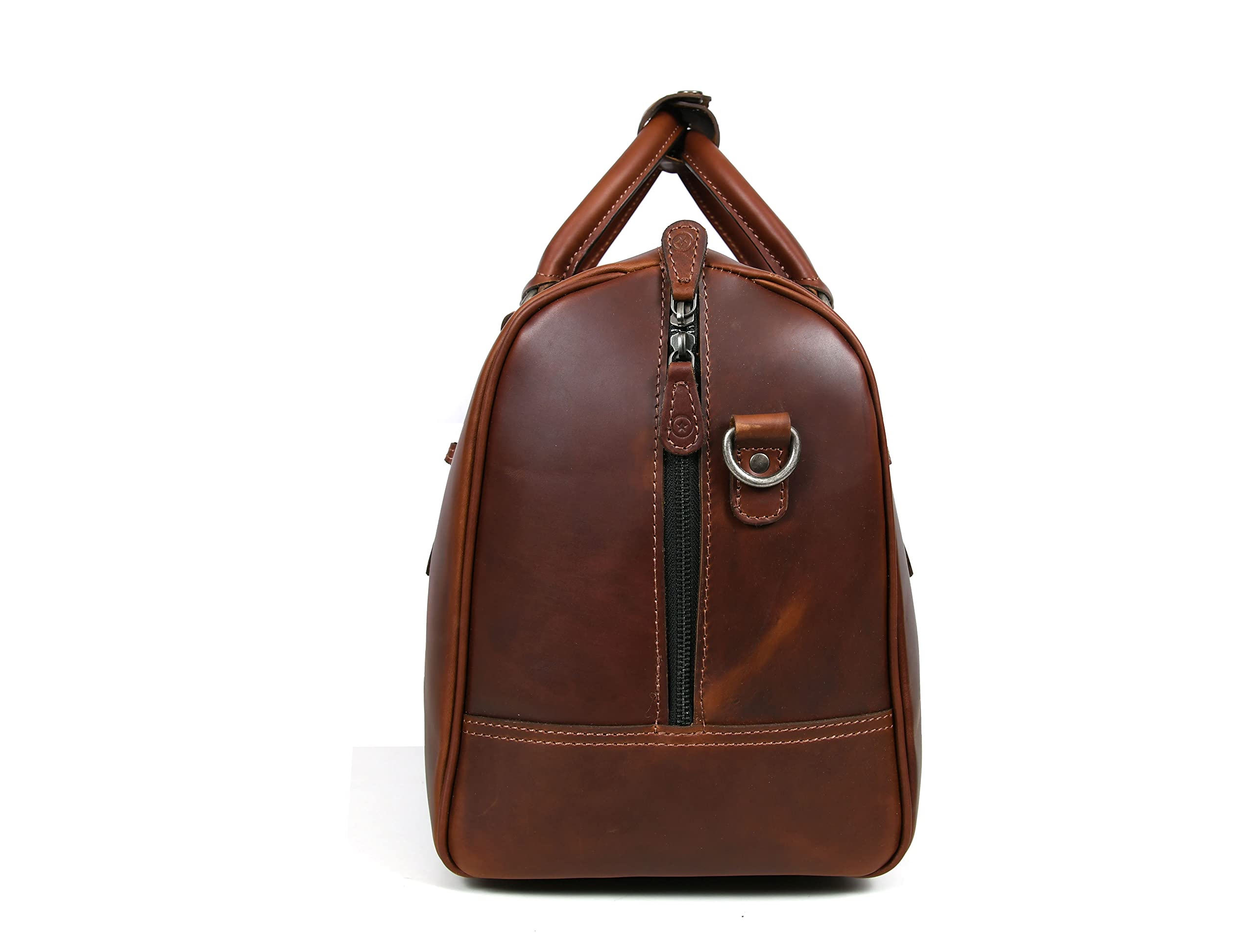 Leather Travel Duffel Bag for Men & Women