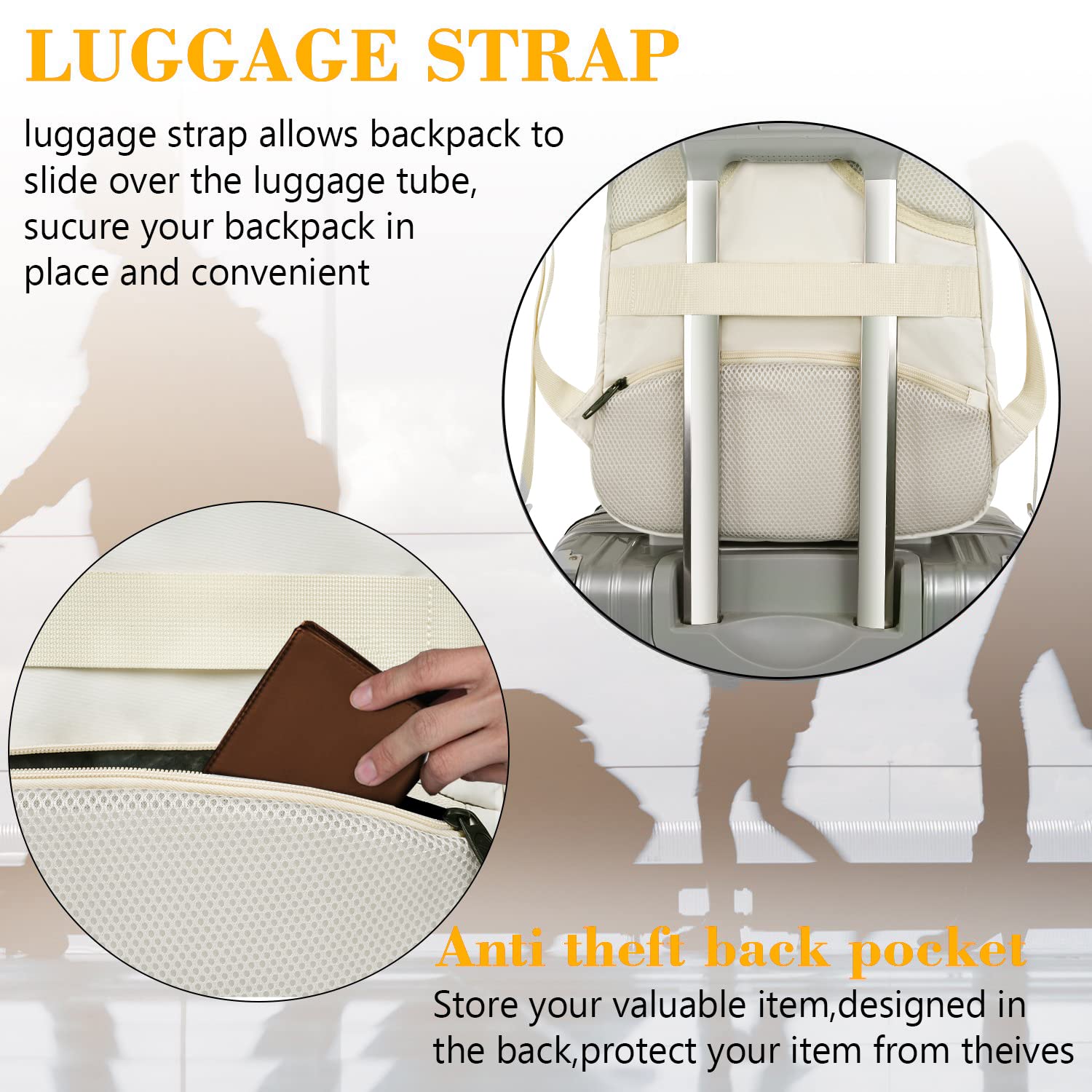 MATEIN SleekGuard Laptop Backpack with USB Port - Backpack Bags by Handbags Specialist Headquarter | Available at Handbags Specialist Headquarter