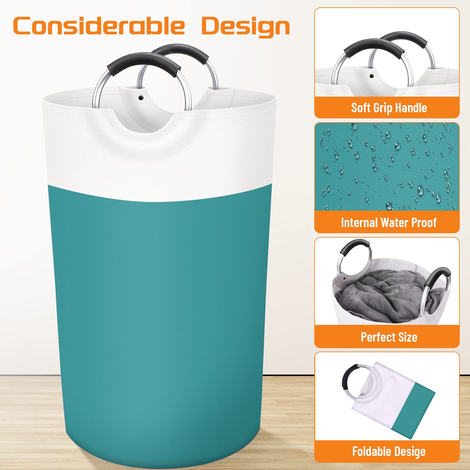 BlissTotes 90L Collapsible Laundry Hamper - Black - Laundry Baskets by Handbags Specialist Headquarter | Available at Handbags Specialist Headquarter