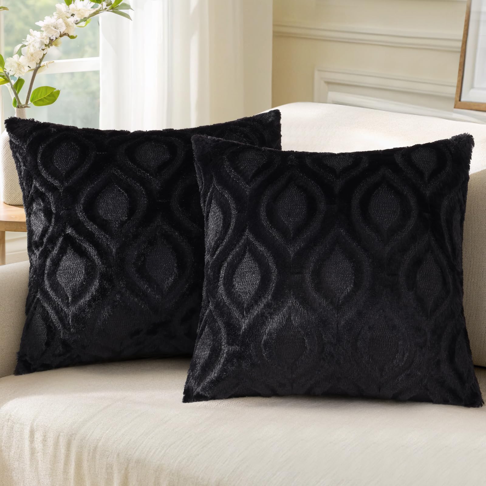 Farmhouse Faux Wool Pillow Covers - Decor by Handbags Specialist Headquarter | Available at Handbags Specialist Headquarter