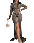 Mesh Bodycon Mini Dress
