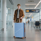 Cosbarn 5-Piece ABS Spinner Luggage Set with TSA Lock