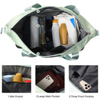 Pink Expandable Travel Duffel with Wet Pocket -  by Handbags Specialist Headquarter | Available at Handbags Specialist Headquarter