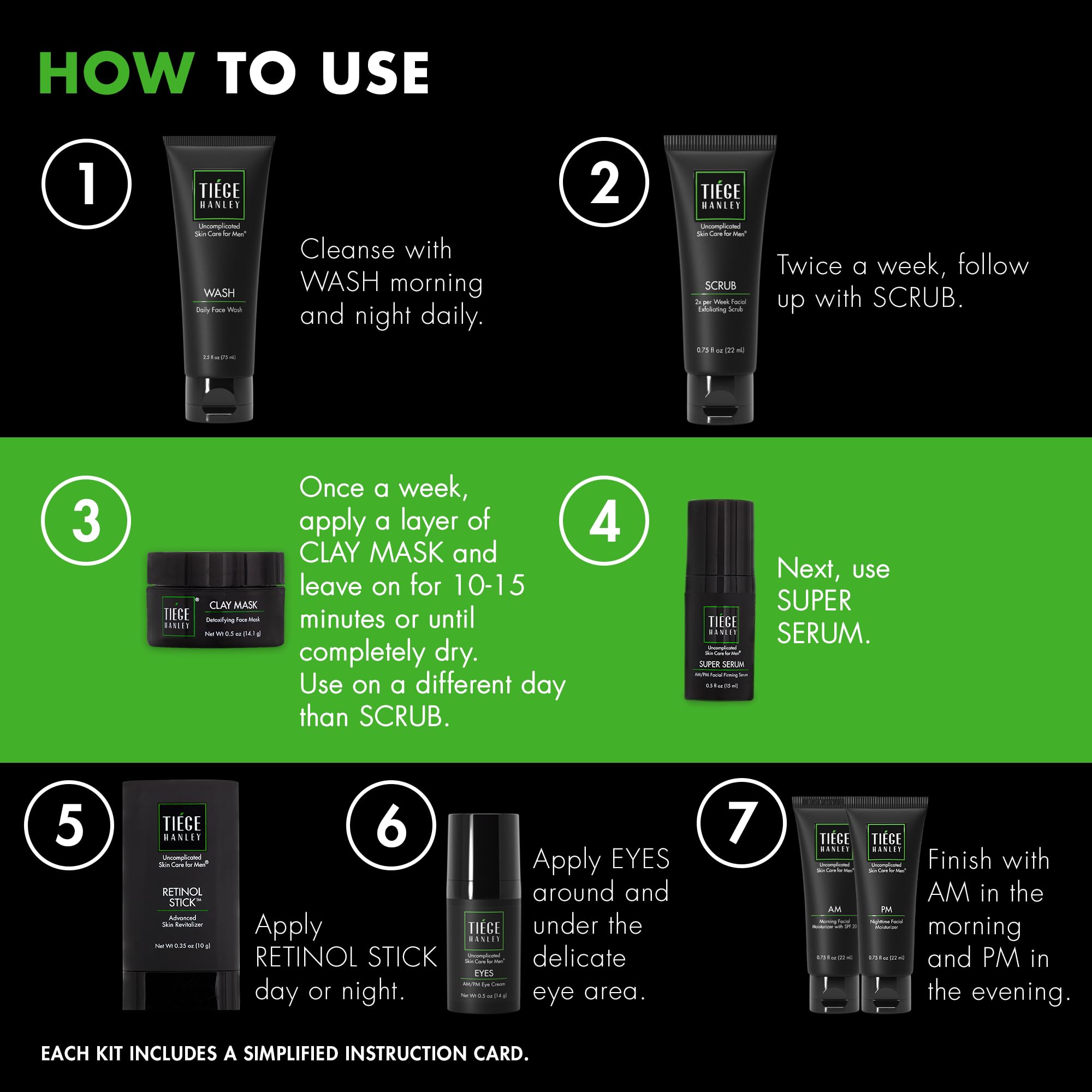 Tiege Hanley Men's Skin Care Set - Level 1 Kit
