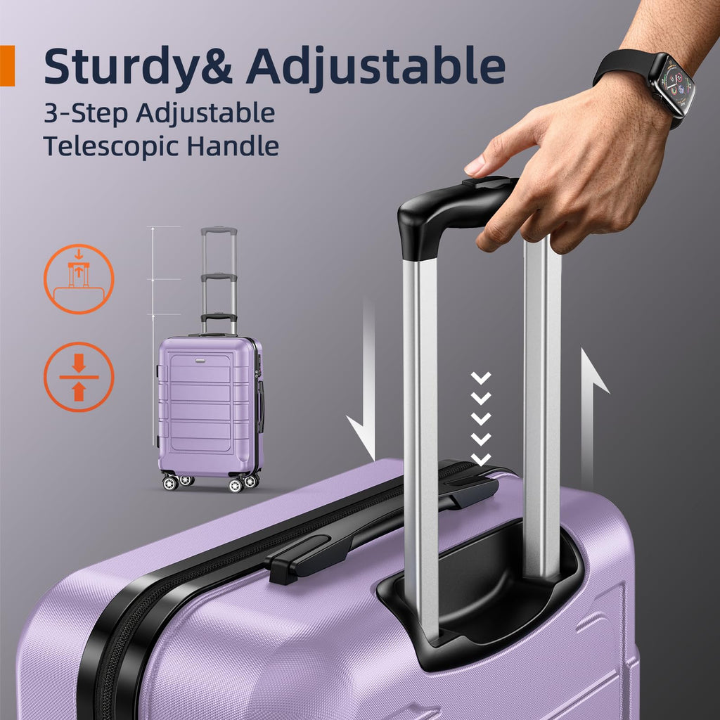 Expandable ShowKoo Suitcase - Durable & TSA Lock - Luggage Travel Bags by Handbags Specialist Headquarter | Available at Handbags Specialist Headquarter