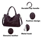 Genuine Leather Women's Tote Shoulder Bag