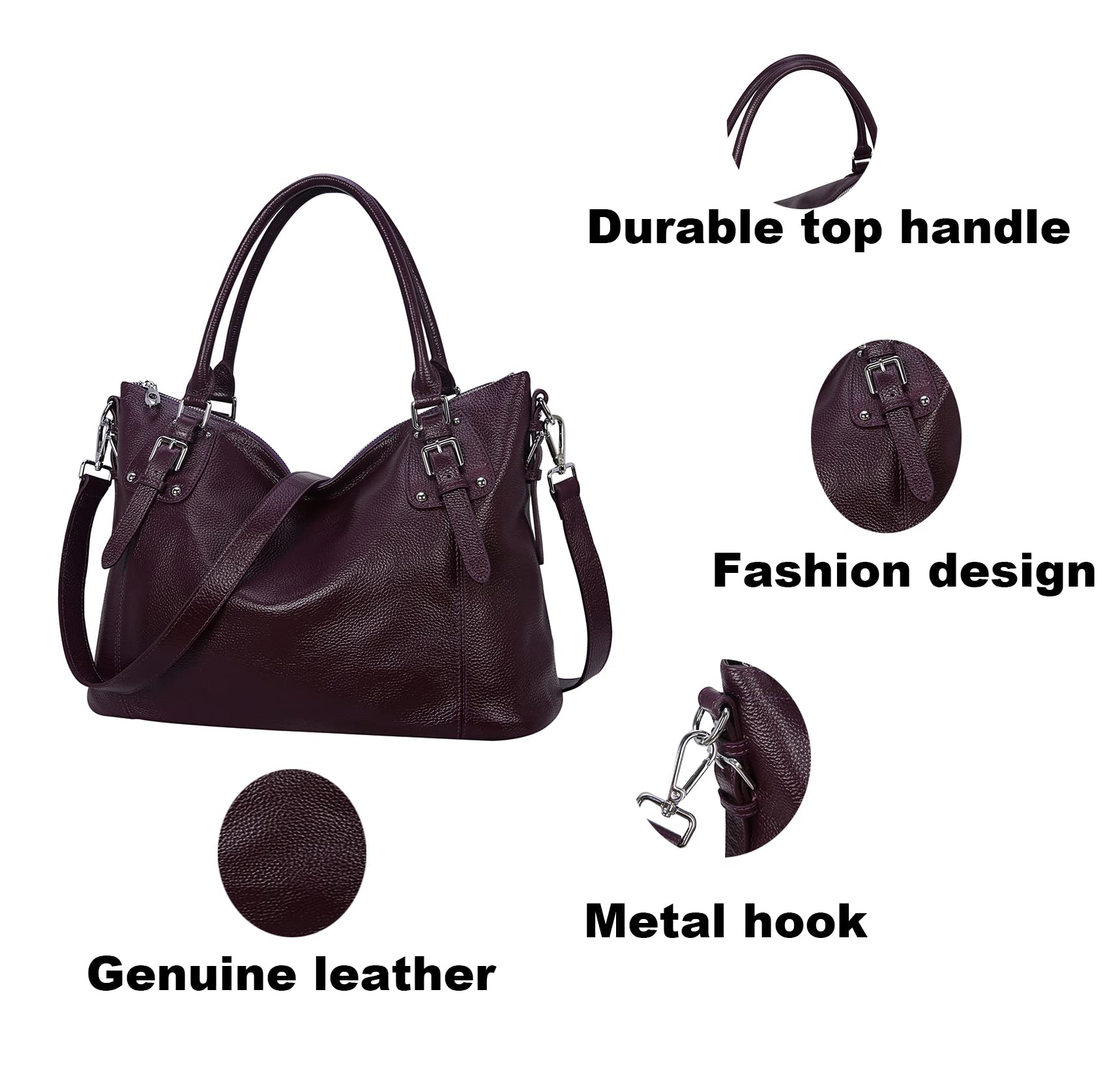 Genuine Leather Women's Tote Shoulder Bag