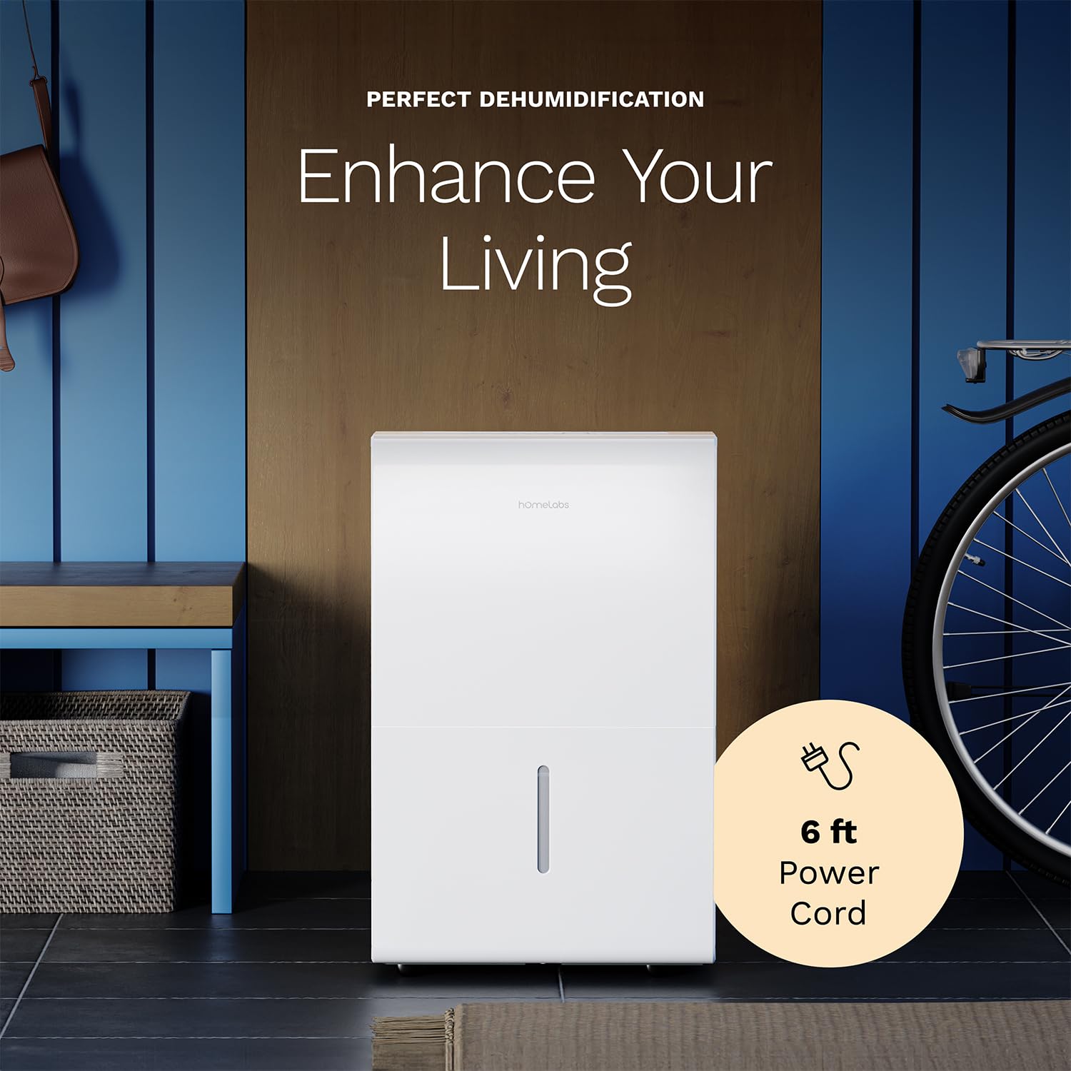 hOmeLabs Smart 50 Pint Dehumidifier 7000 Sq Ft - Decor by Handbags Specialist Headquarter | Available at Handbags Specialist Headquarter