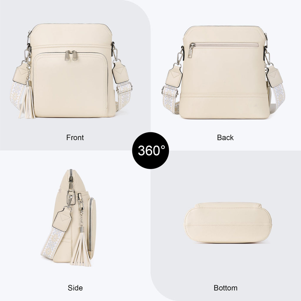 Tassel Charm Crossbody Bag for Women -  by Handbags Specialist Headquarter | Available at Handbags Specialist Headquarter