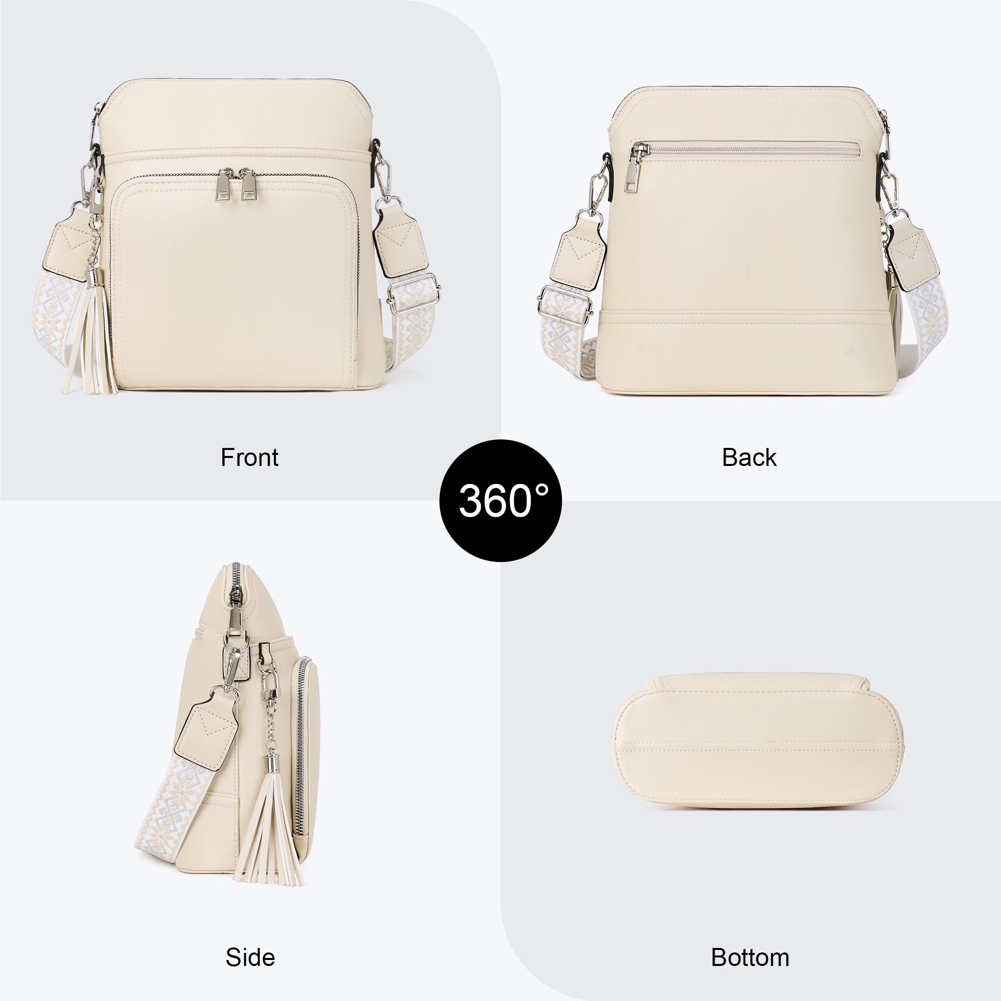 Tassel Charm Crossbody Bag for Women -  by Handbags Specialist Headquarter | Available at Handbags Specialist Headquarter