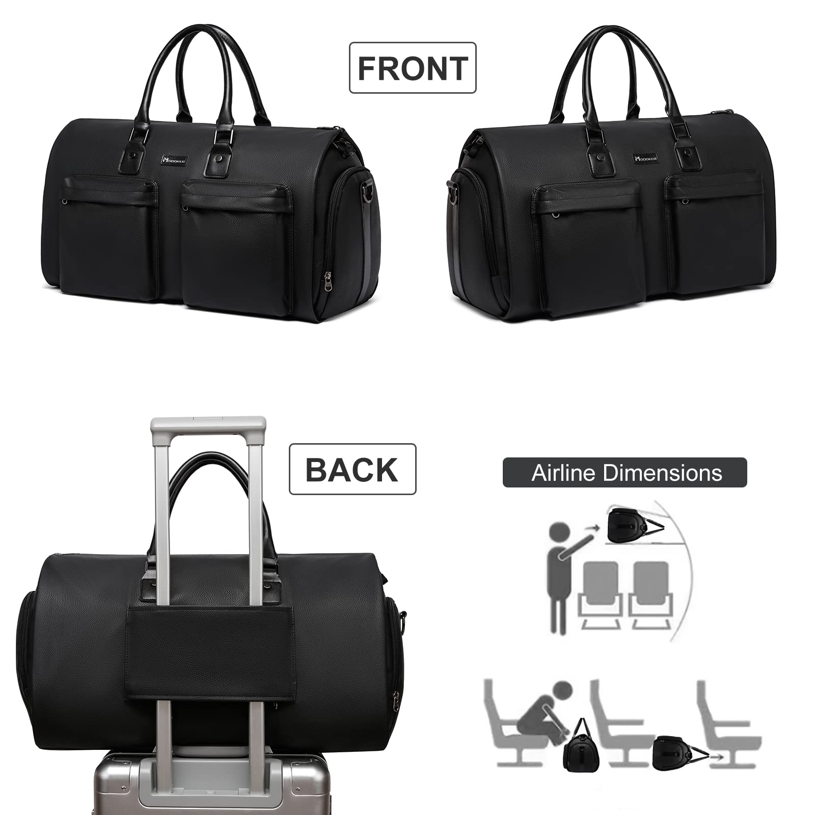 Modoker Travel Garment Bag - Versatile & Stylish - Luggage Travel Bags by Handbags Specialist Headquarter | Available at Handbags Specialist Headquarter