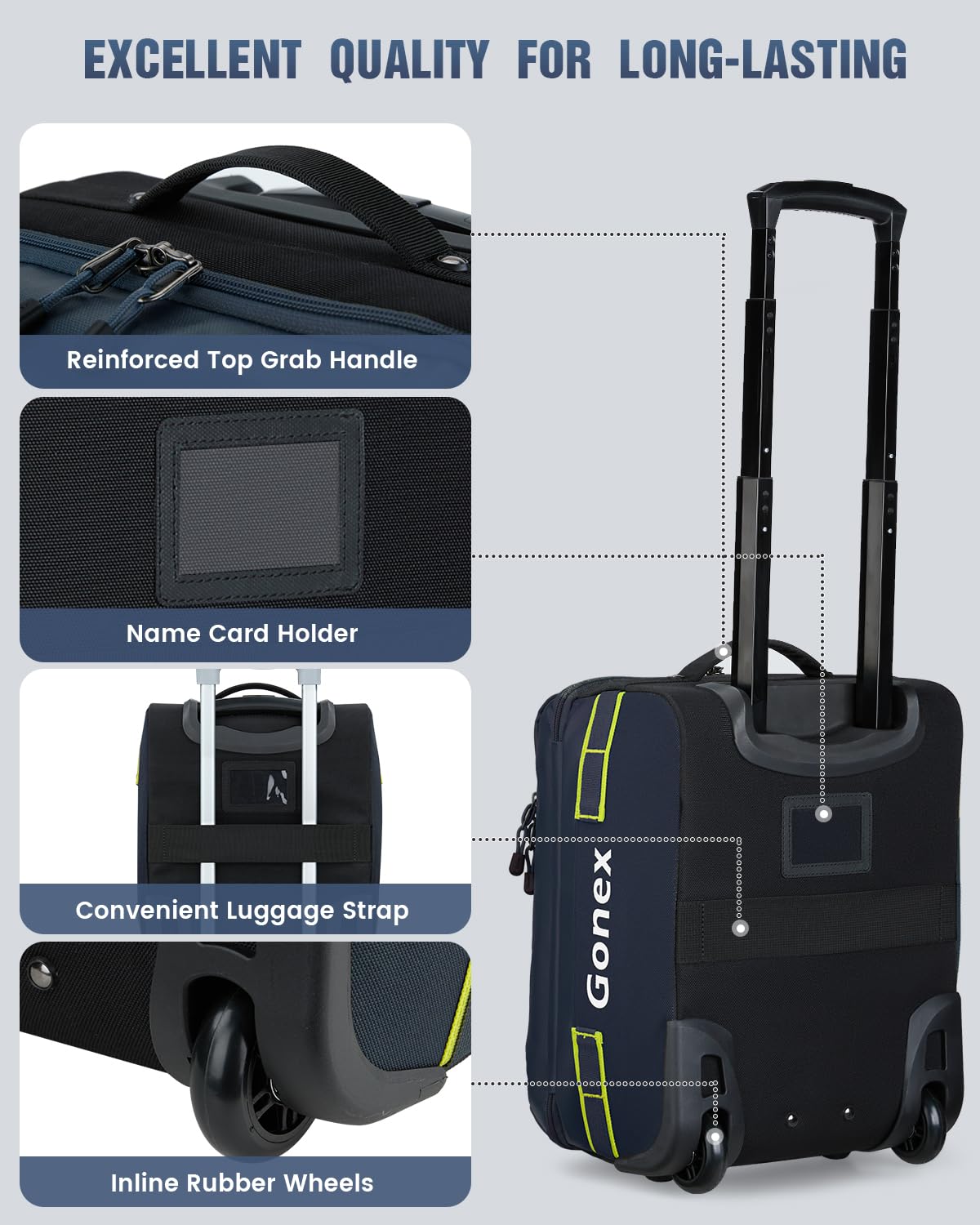 Gonex 70L Wheeled Duffle - Olive Green Travel Bag -  by Handbags Specialist Headquarter | Available at Handbags Specialist Headquarter