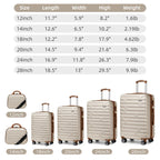 LAVENDER 6pc Hardside Spinner Luggage – ##variant## Luggage Travel Bags