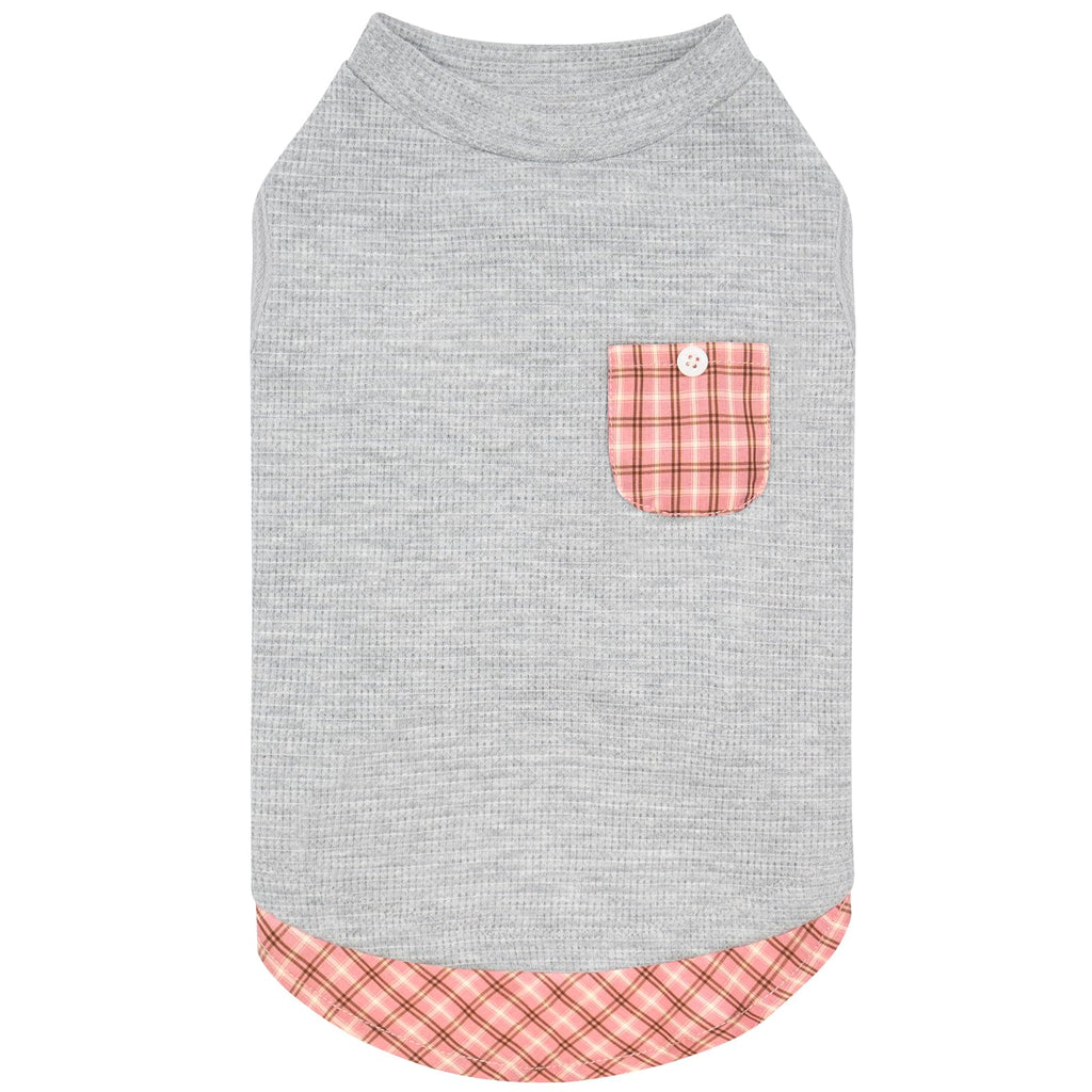 PlaidPup Waffle Vest: Soft, Stretchy, & Cute! - Pet Supplies by Handbags Specialist Headquarter | Available at Handbags Specialist Headquarter