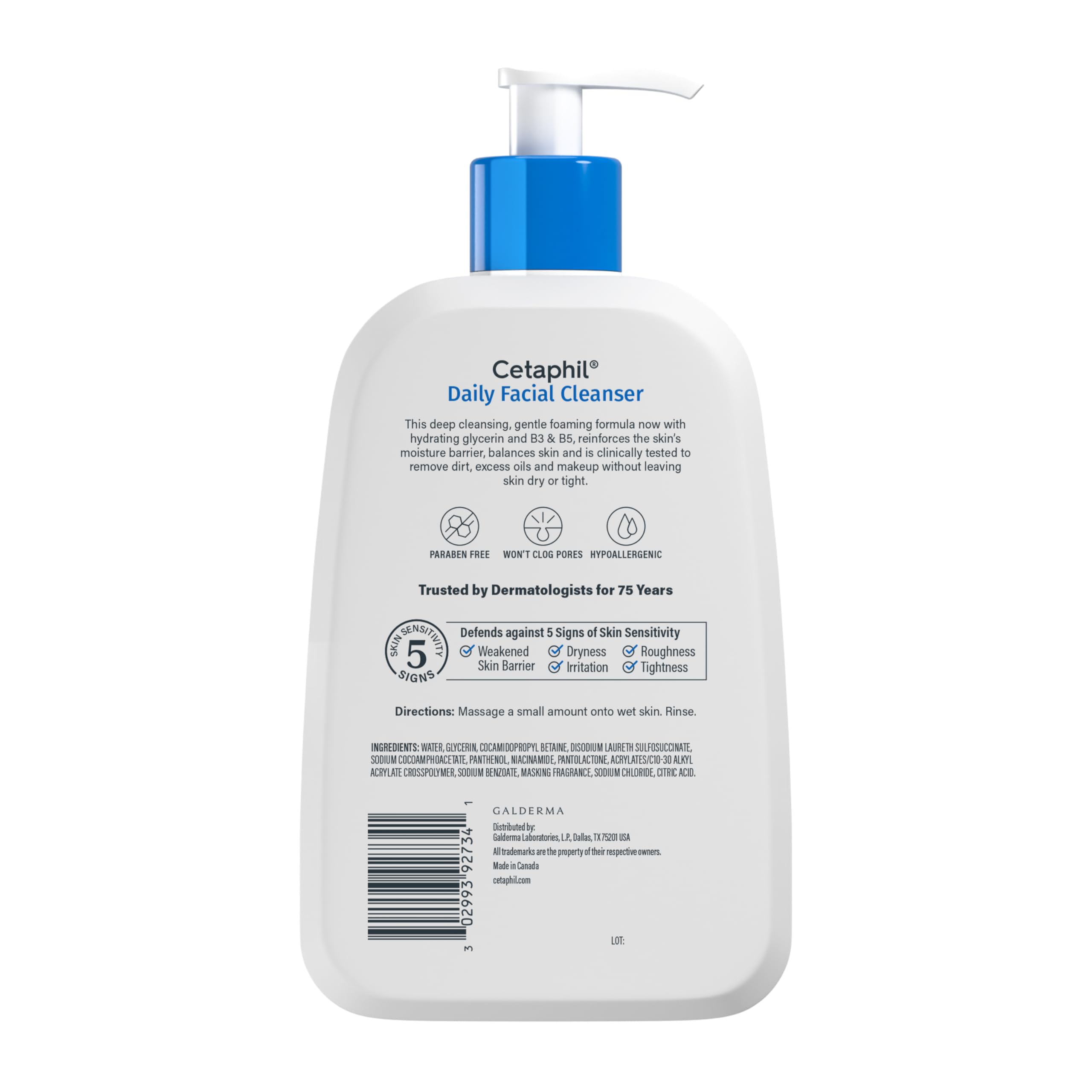 Cetaphil Gentle Foam Cleanser - 20 oz for Sensitive Skin -  by Handbags Specialist Headquarter | Available at Handbags Specialist Headquarter