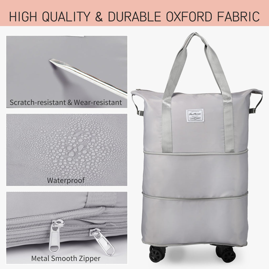 VoyagePro Expandable Wheeled Duffle Bag -  by Handbags Specialist Headquarter | Available at Handbags Specialist Headquarter