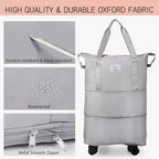 VoyagePro Expandable Wheeled Duffle Bag -  by Handbags Specialist Headquarter | Available at Handbags Specialist Headquarter
