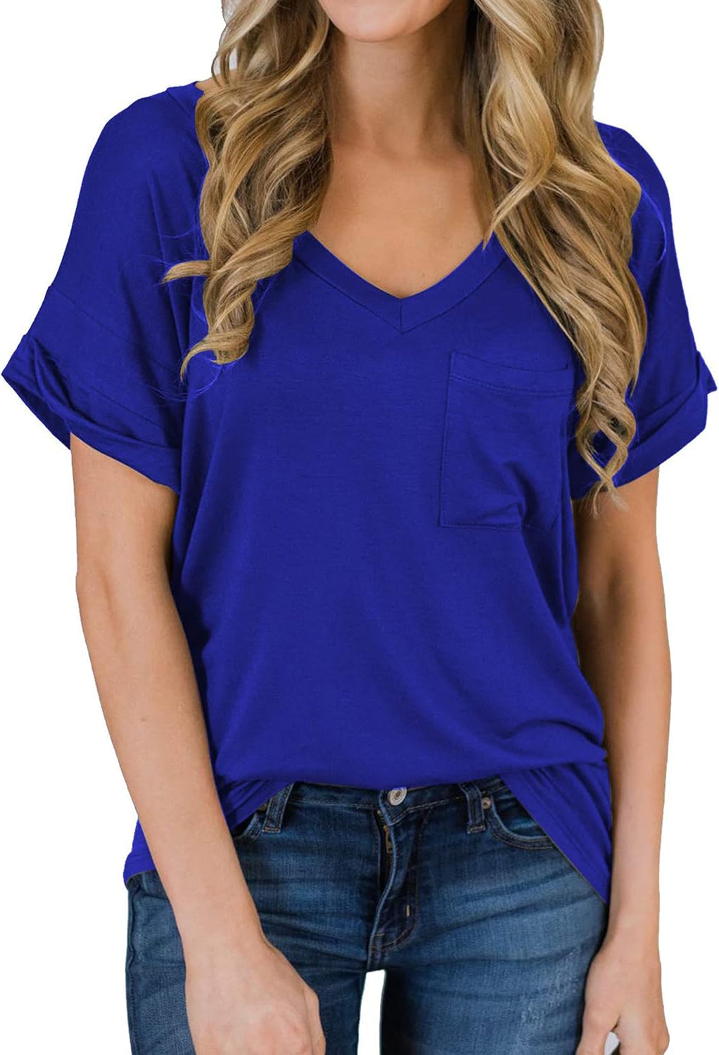 Best Casual V-neck tee for women 2025 - Women Tops by Handbags Specialist Headquarter | Available at Handbags Specialist Headquarter