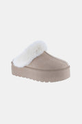 Weeboo Thick Bottom Fur Trim Snow Slippers -  by Trendsi | Available at Handbags Specialist Headquarter
