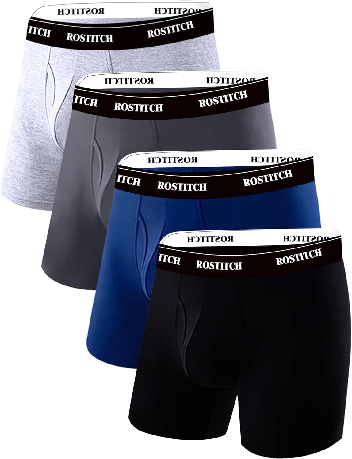 Men's Boxer Briefs, Soft & Breathable Cotton