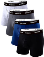 Men's Boxer Briefs, Soft & Breathable Cotton