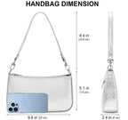 Retro Vegan Leather Shoulder Bag -  by Handbags Specialist Headquarter | Available at Handbags Specialist Headquarter