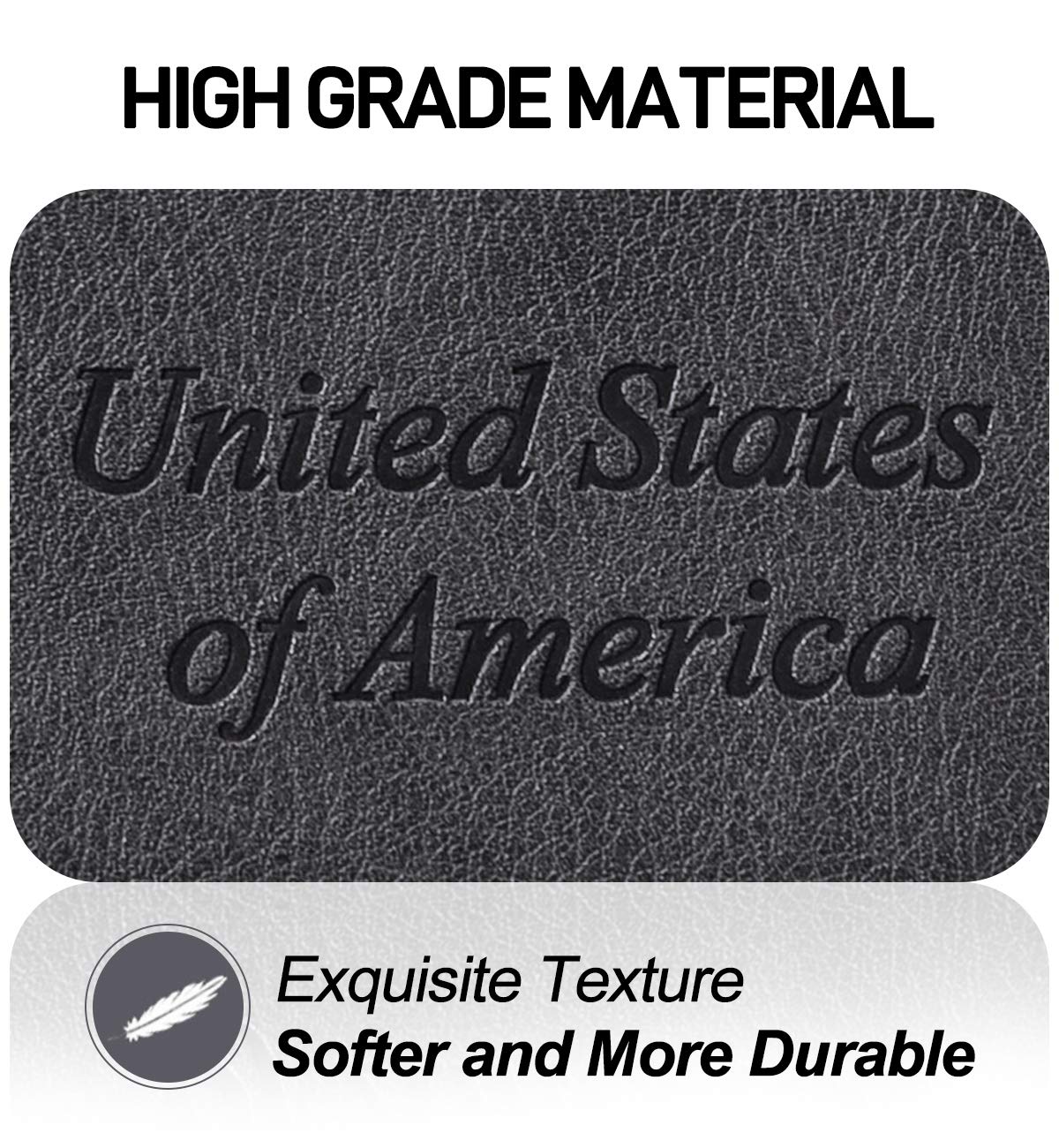 HerriaT RFID Leather Passport Wallet - Gray -  by Handbags Specialist Headquarter | Available at Handbags Specialist Headquarter